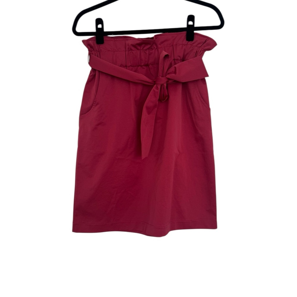 H&M Pink Knee-Length Pencil Skirt with Tie Front, NWT, Sz 8